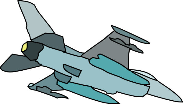 Military Fighter Plane clip art - vector clip art online, royalty 