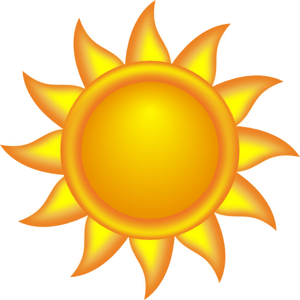 Decorative Sun clip art - vector clip art online, royalty free 