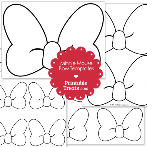 Printable Minnie Mouse Bow Template