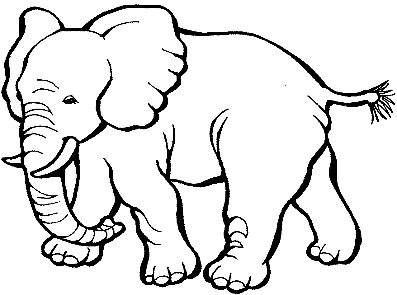 Drawing Of Elephant Clipart library | Coloring Pages - Coloring Pages