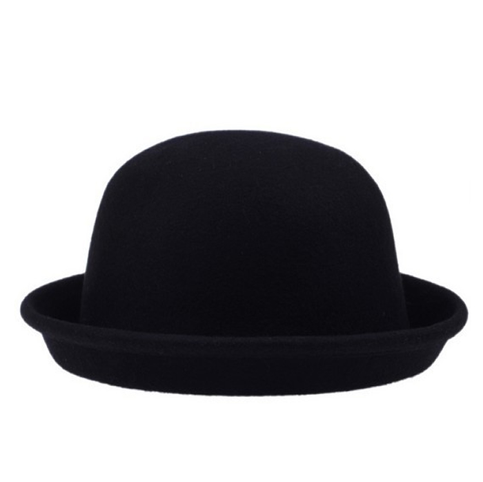 Black Roller Bowler Hat