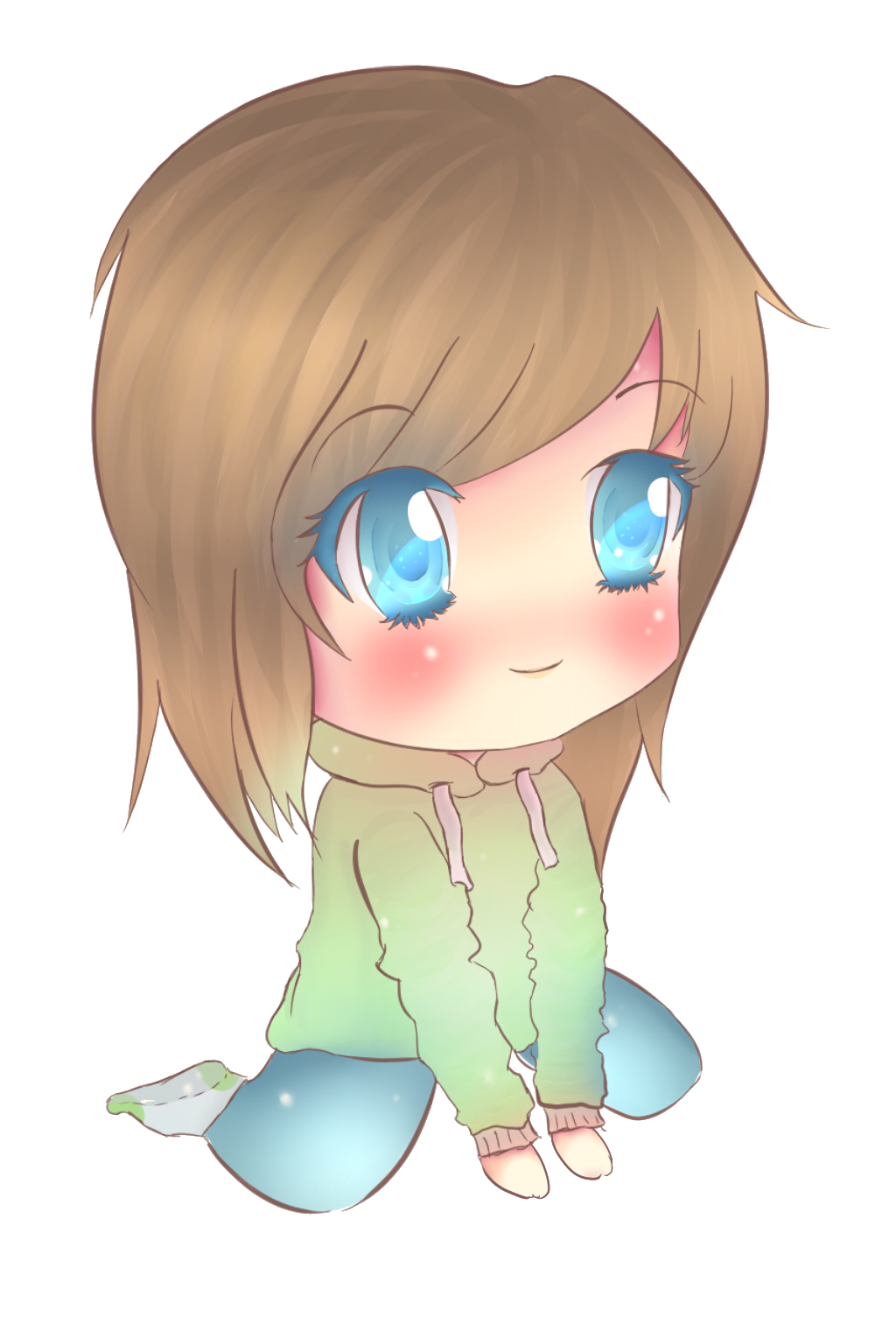 Cute chibi girl by Krinah on Clipart library