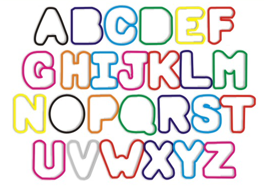 alfabet in letters - Clip Art