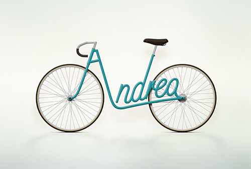 YiMing � Graphic designer Juri Zaech's Write a Bike project