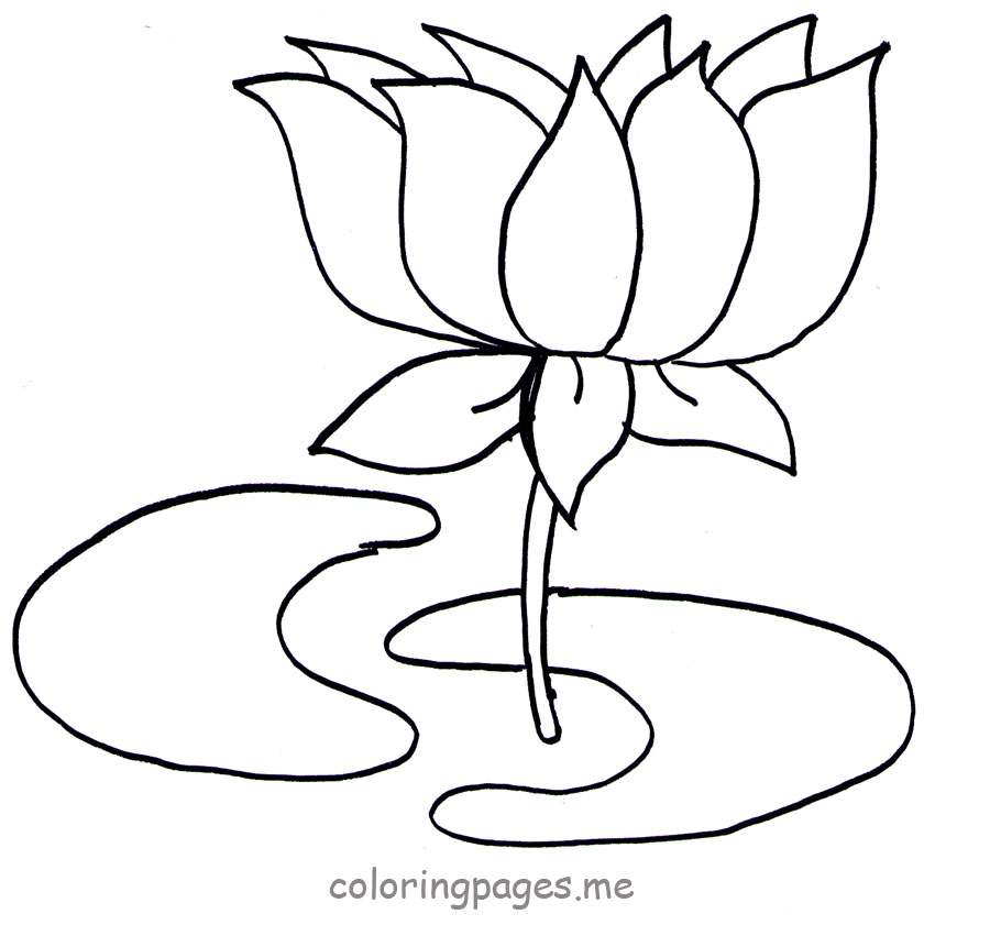 lotus flower outline clip art free - photo #34