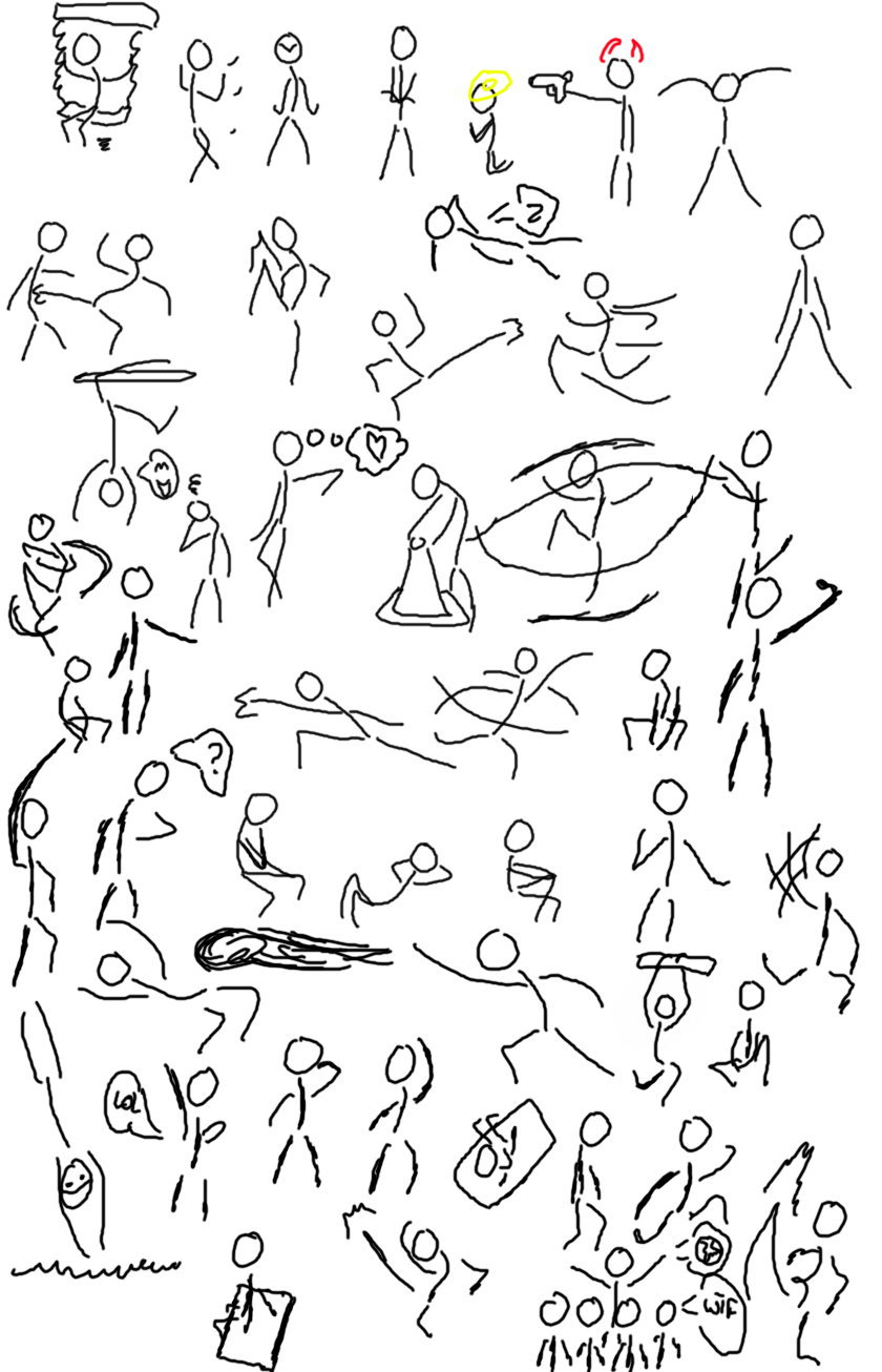 Funny Stick Figures Drawings.