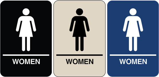 Male And Female Toilet Door Sign A1 Personalised Gifts With 