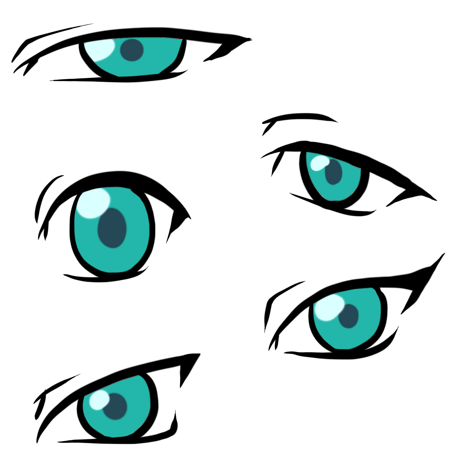anime eyes male - Clip Art Library