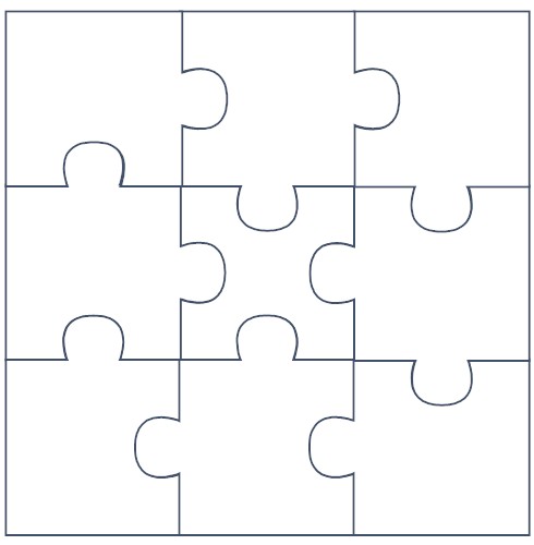 10 Piece Puzzle Template from clipart-library.com