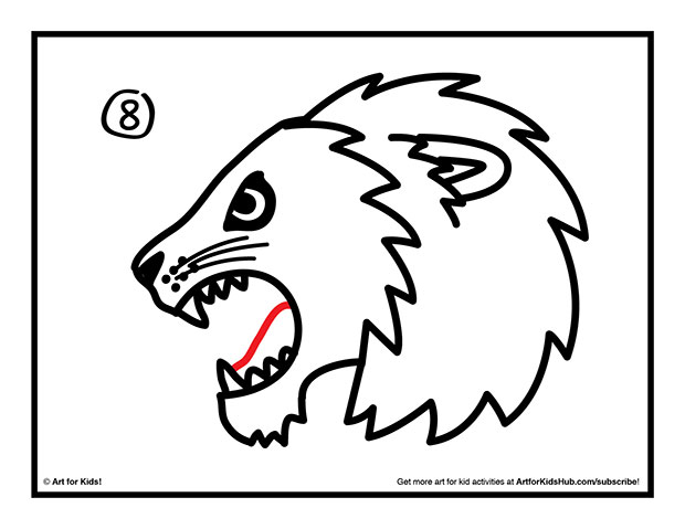How To Draw A Lion - Art for Kids Hub