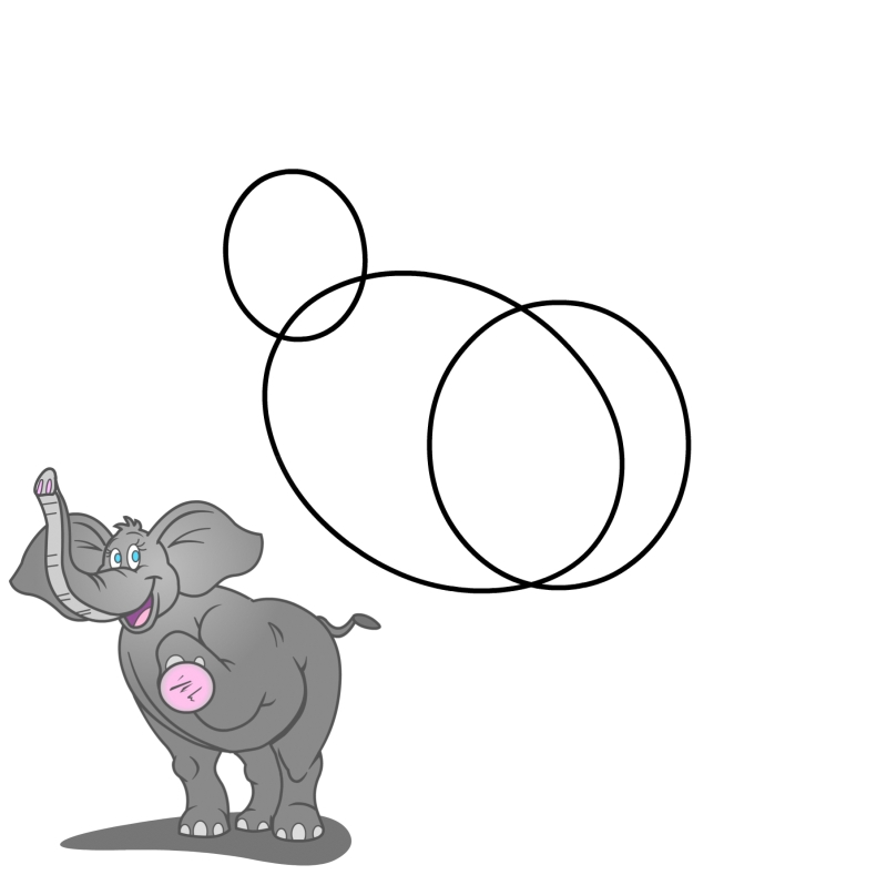 Elephant Drawings For Kids