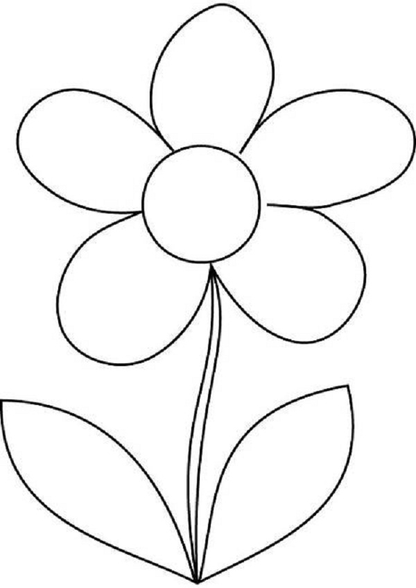 flower colouring pages for kids - Clip Art Library