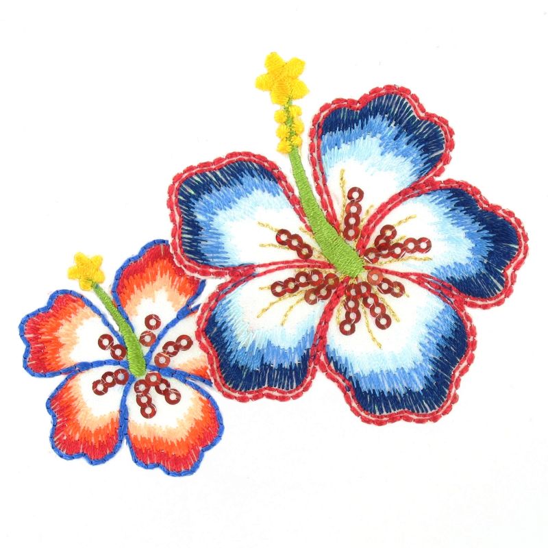 Hobbycraft Iron On Hibiscus Flower Motif Assorted | Hobbycraft