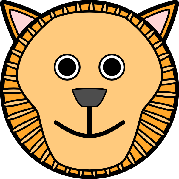 Cartoon Lion Head Clipart - Free Clip Art Images