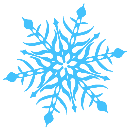 simple snowflake clipart no background