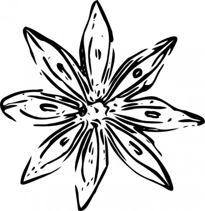 Flower Outline Clip Art-vector Clip Art-free Vector Free Download