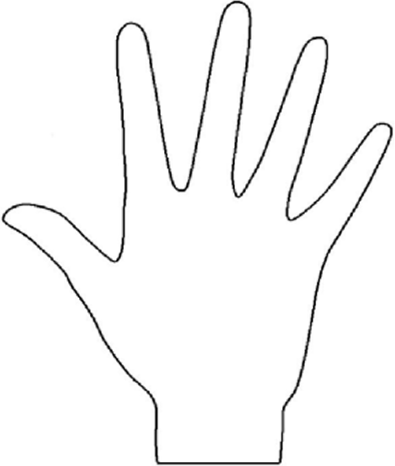 Handprint Template Printable