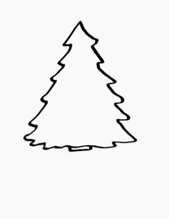 Clip Art Christmas Tree Outline | Clipart library - Free Clipart Images