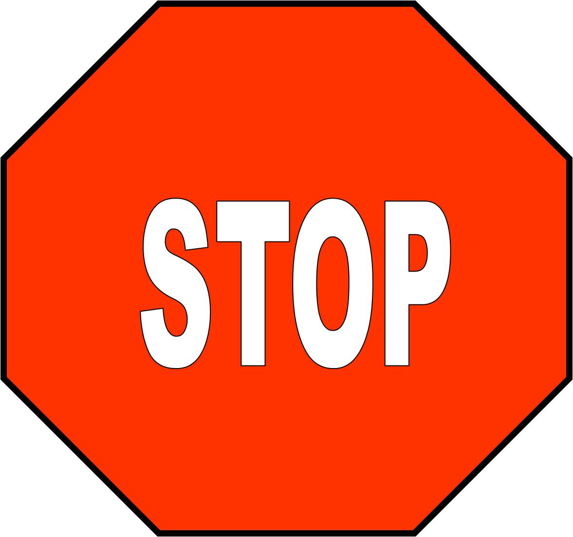 Printable Stop Sign Clip Art