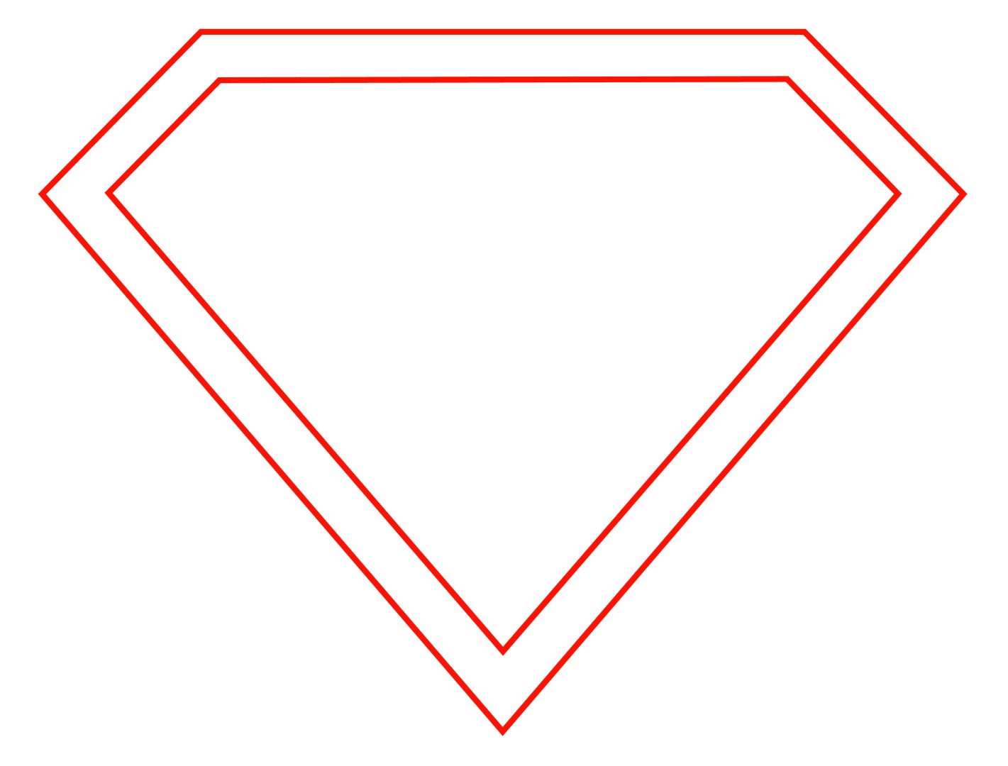 Free Empty Superman Logo, Download Free Empty Superman Logo png images