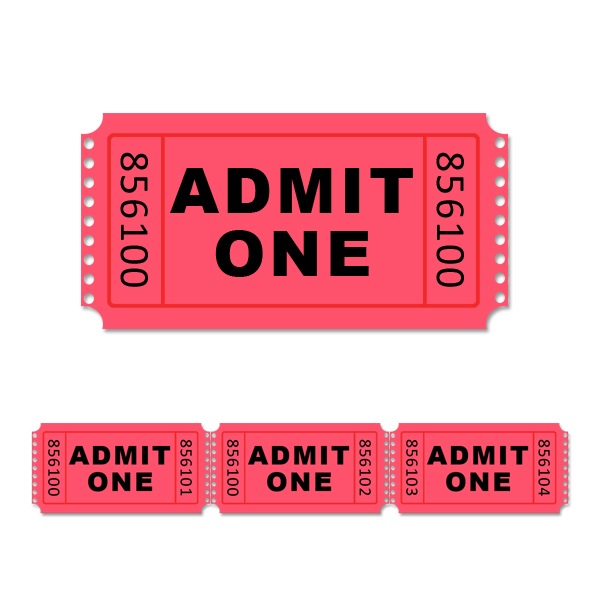 Free printable admit one ticket Mike Folkerth - King of Simple 