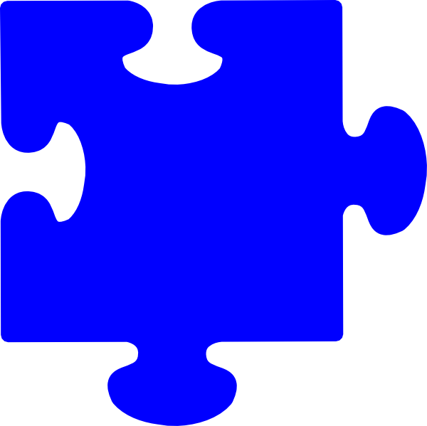 Blue Puzzle Piece - Clipart library