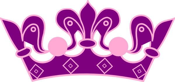 Princess Crown Pink Purple clip art - vector clip art online 