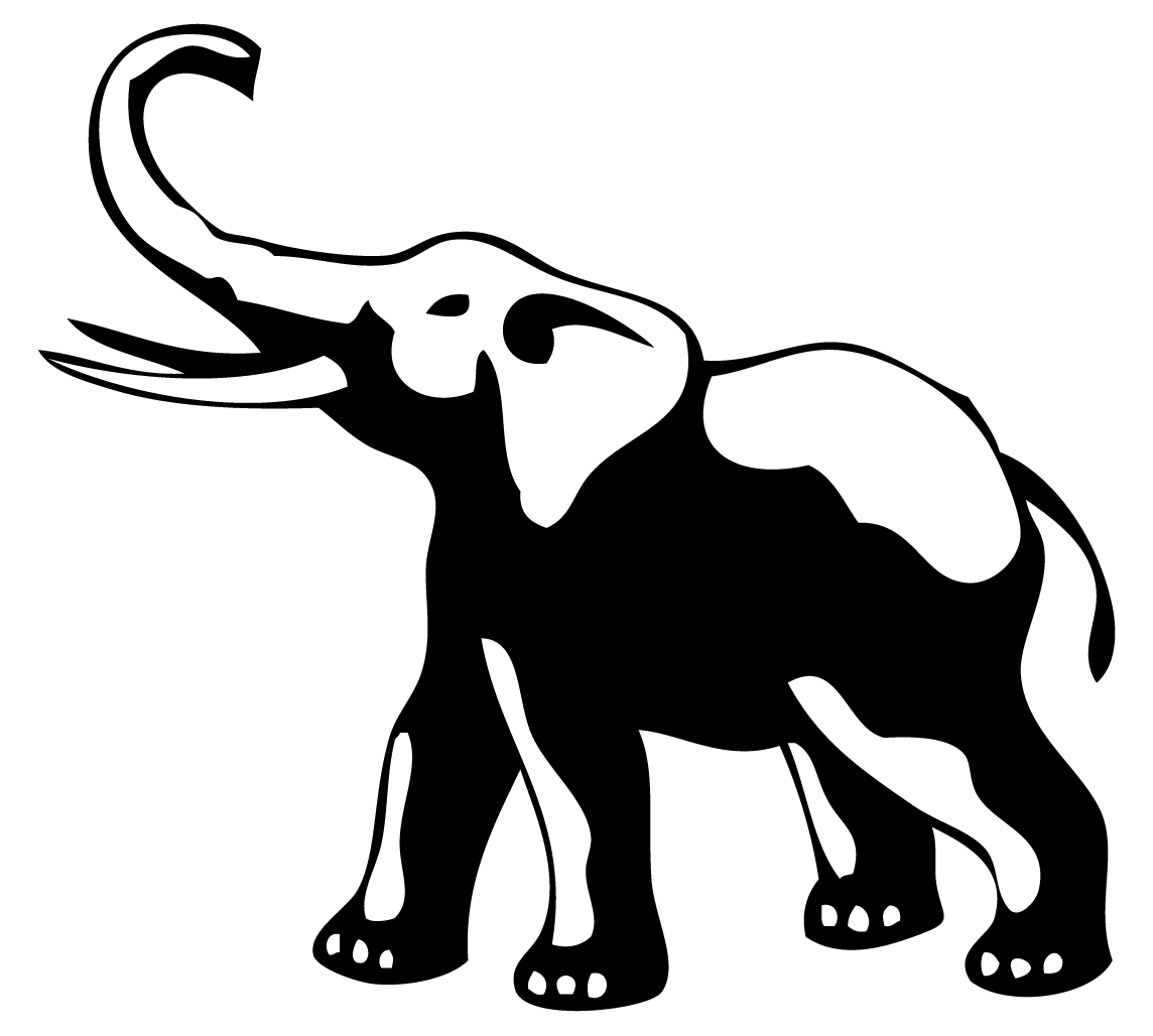 african elephant drawings trunk up