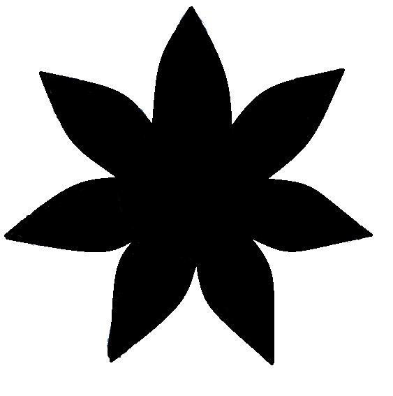 Free Six Petal Flower Template Download Free Six Petal Flower Template