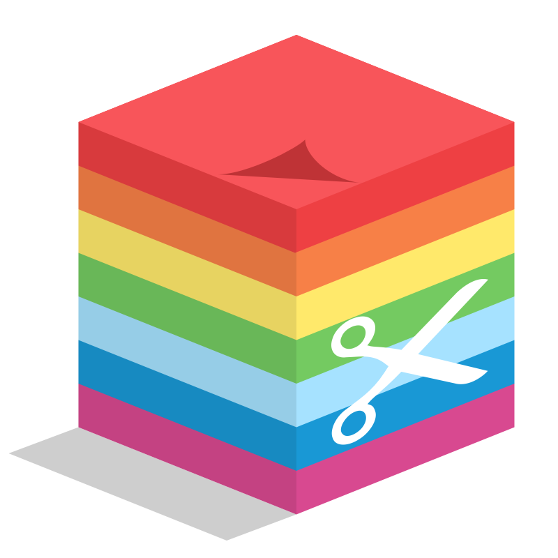 Clipart - sticky cube notes