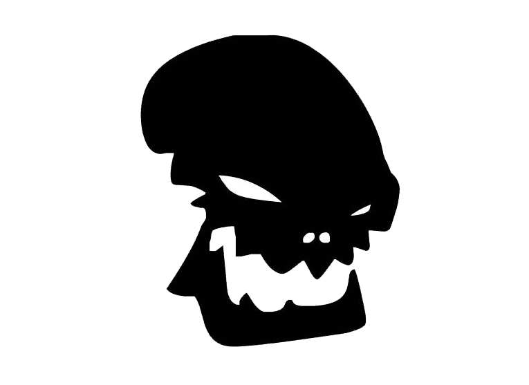 Savage Skull Logo by tasteless-designs on Clipart library