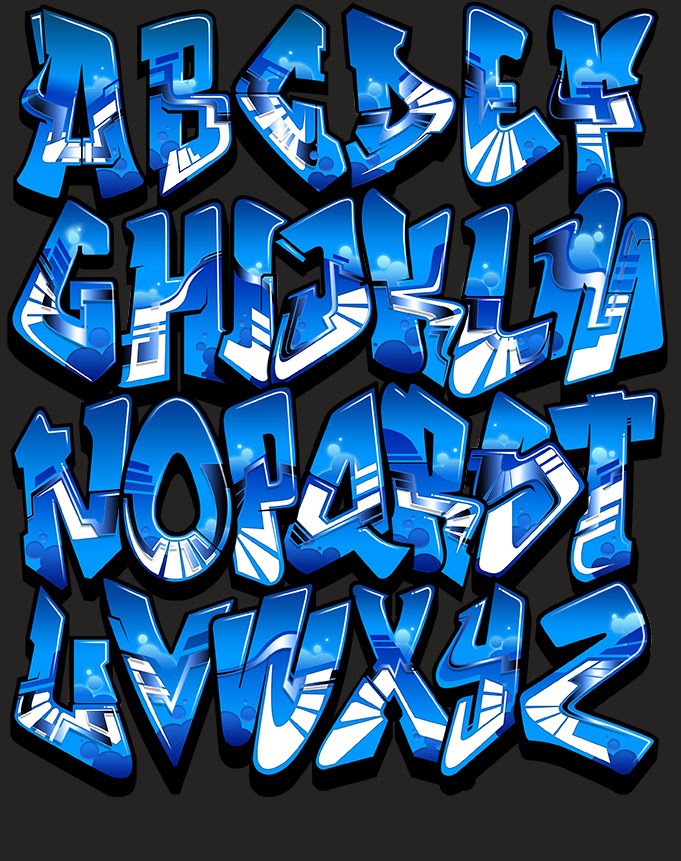 graffiti alphabet fonts a z
