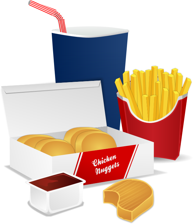 Clipart - Fast Food Menu