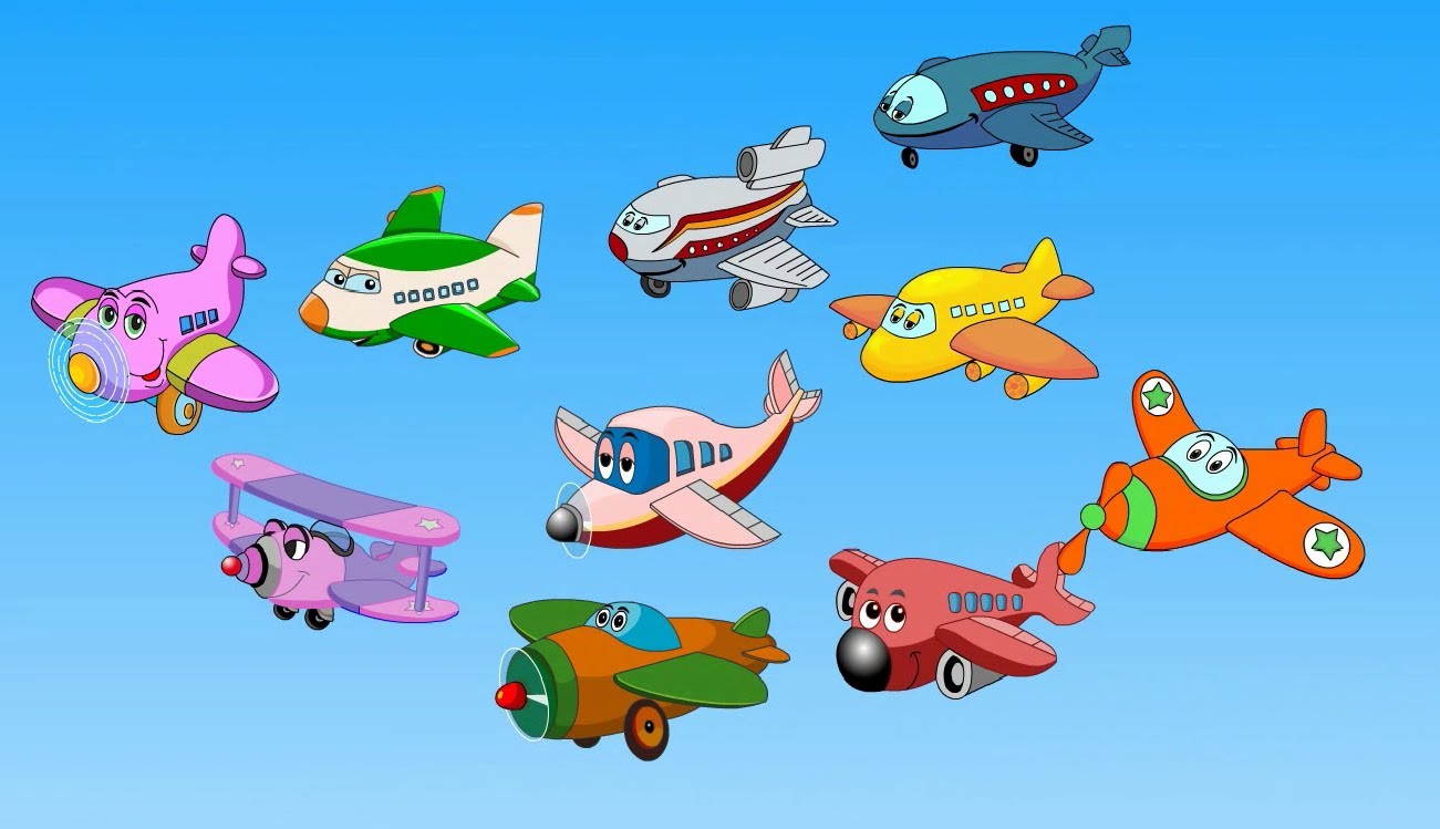 Edewcate english rhymes - Ten little aeroplanes - YouTube