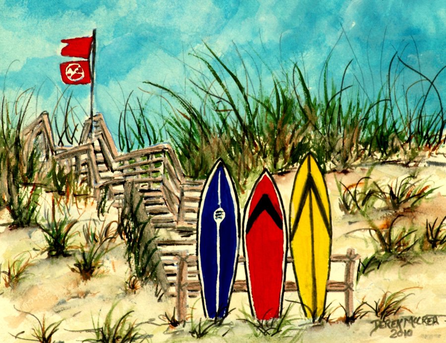 surfboard surf beach art print by derekmccrea on Clipart library