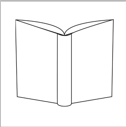 Back of an open book PS brush by micro5797 on Clipart library