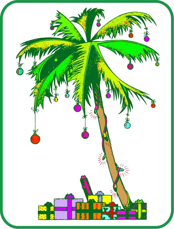 clipart christmas palm tree - Clip Art Library