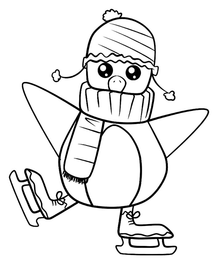 cute penguin coloring pages - Clip Art Library
