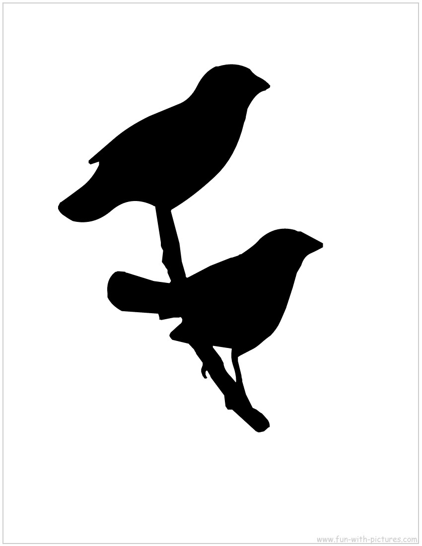 free bird clipart silhouette