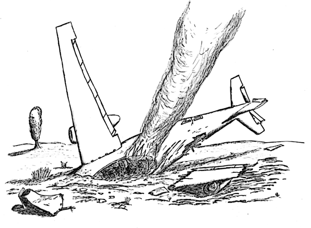 easy to draw crashed plane - Clip Art Library