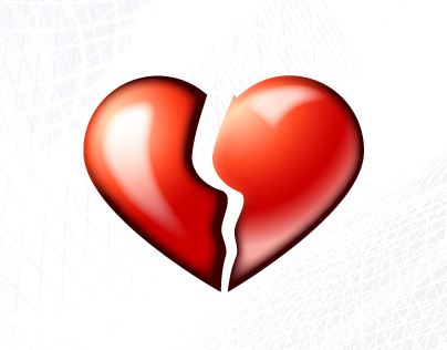 Broken Heart Icon on Behance