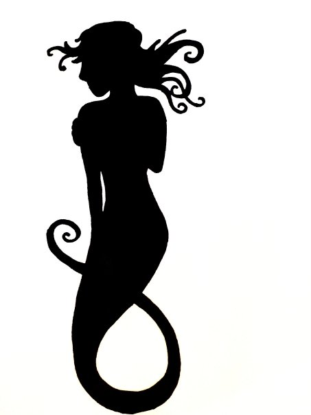 mermaid silhouette by peatreeaa on Clipart library