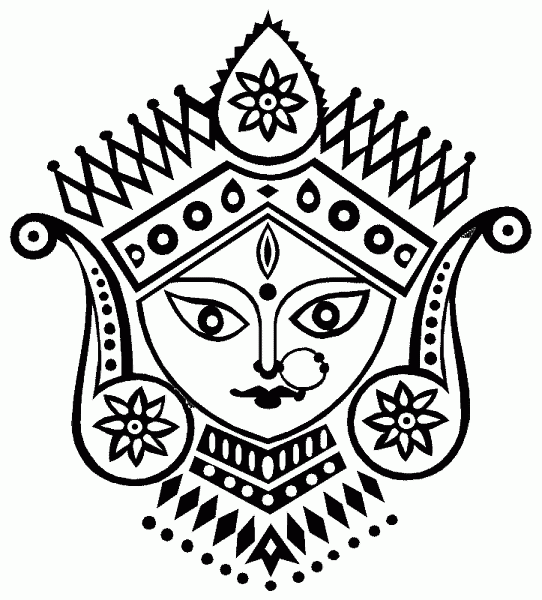 Drawings : Pencil Drawings of Goddess Durga Ganesha-durga2.gif 