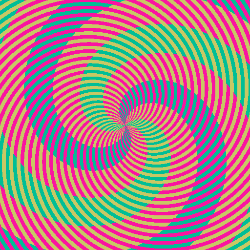 Multi colored circular spiral containing spiral, art, and background