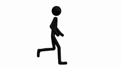 Stick Man Running On A White Background Stock Footage Video 947281 