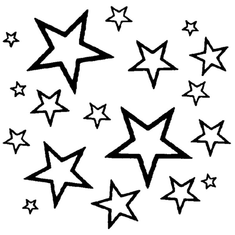 Personal Impressions Line Stars Rubber Stamp | Hobbycraft
