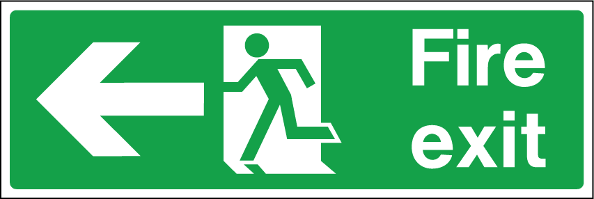 clipart fire exit sign - photo #31