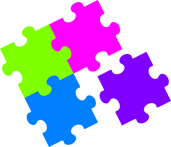 Jigsaw Puzzle Color Clip Art at Clipart library - vector clip art online 