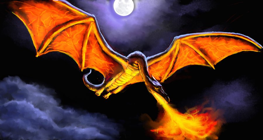 Flying dragon by TolmanCotton on Clipart library