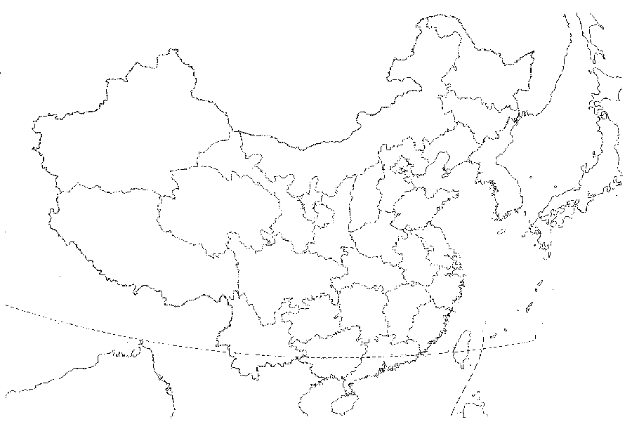 Free Black And White Map Of China Download Free Clip Art Free